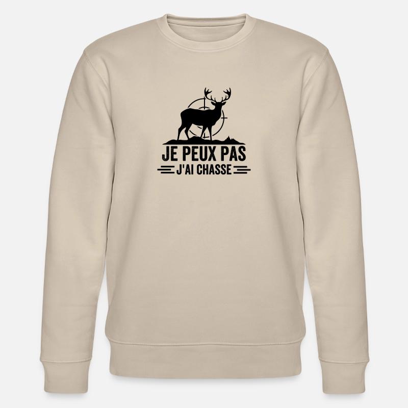 Je Peux Pas J'ai Chasse - Sweat bio CHANGER Stanley/Stella Unisexe - beige