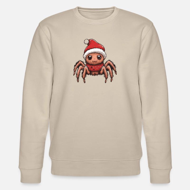 Tarantula Christmas Comic - Stanley/Stella CHANGER Unisex Organic Sweatshirt - beige