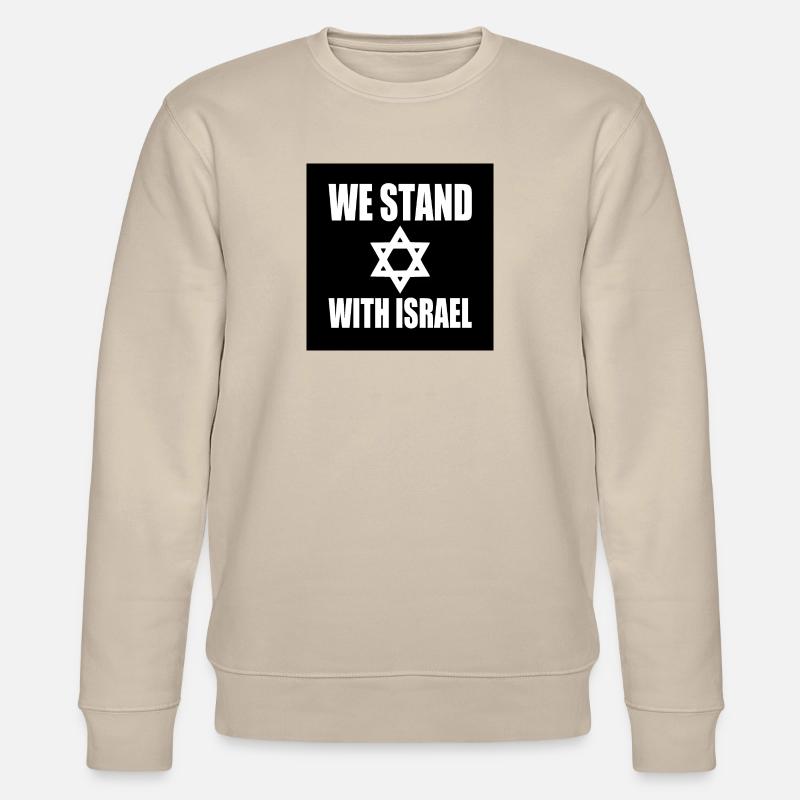We stand with israel - Stanley/Stella Unisex Bio-Sweatshirt CHANGER  - Beige