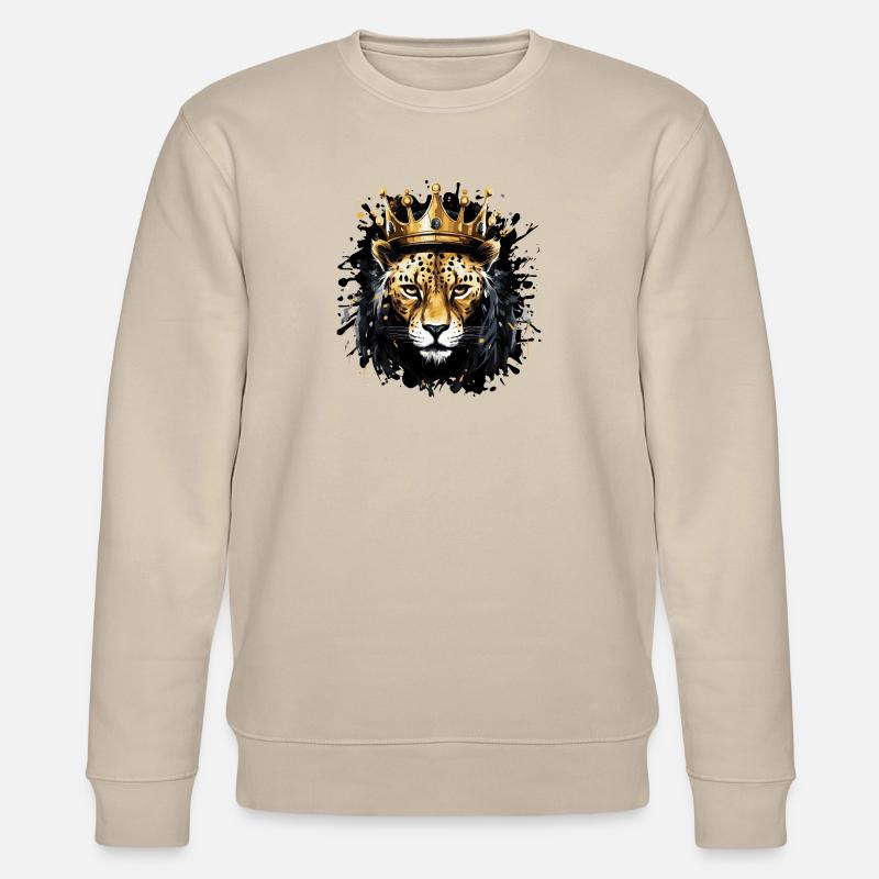 Guépard : Couronne d’animal - Sweat bio CHANGER Stanley/Stella Unisexe - beige