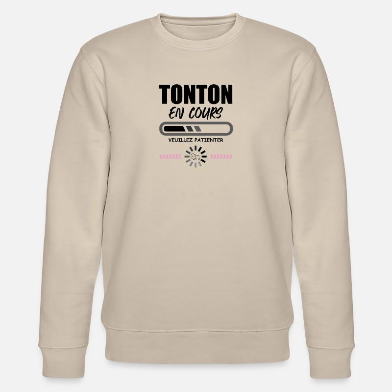 Onkel (bitte warten) - Stanley/Stella Unisex Bio-Sweatshirt CHANGER  - Beige