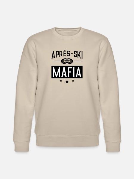 Après Ski Mafia Saying - Stanley/Stella CHANGER Unisex Organic Sweatshirt - beige