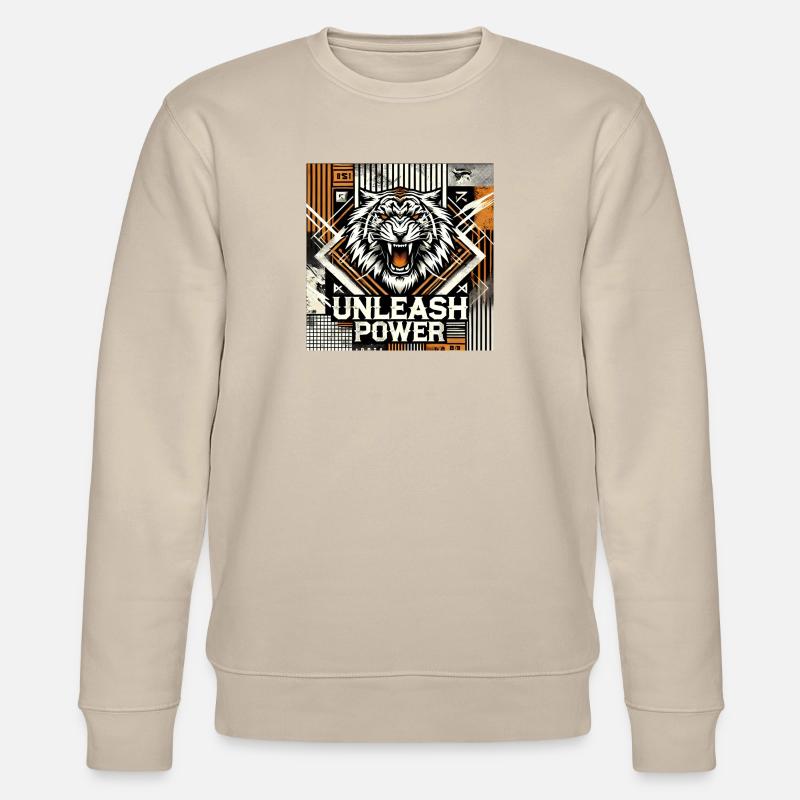 unleash power - Stanley/Stella Unisex Bio-Sweatshirt CHANGER  - Beige
