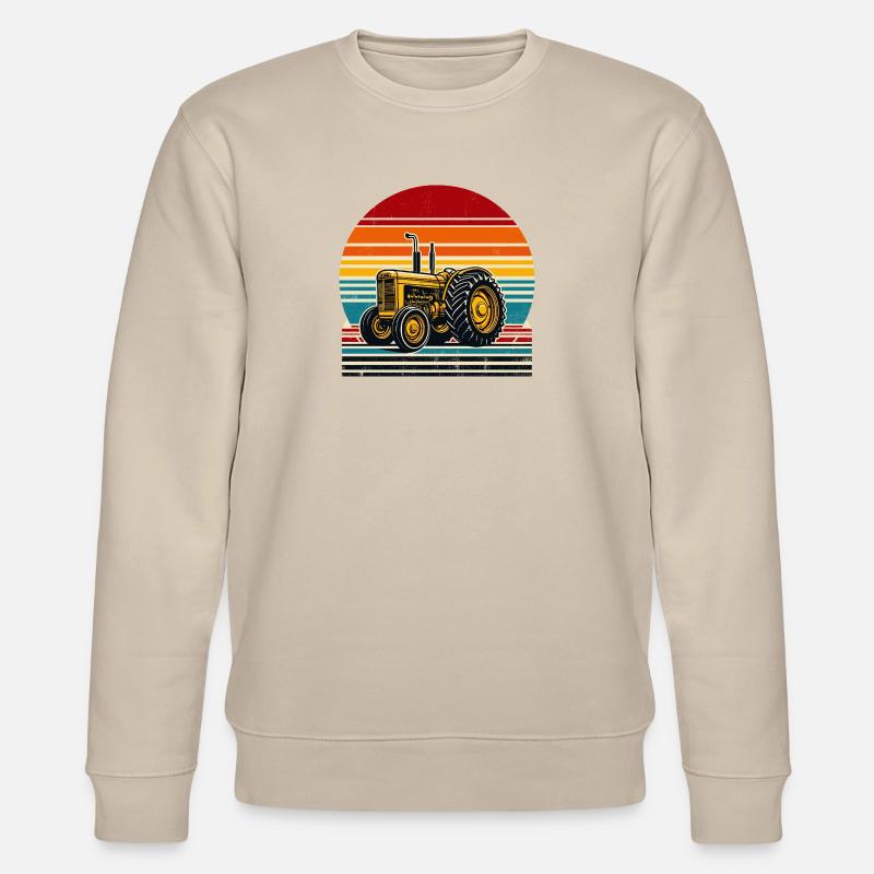 Oldtimer-Traktor - Stanley/Stella Unisex Bio-Sweatshirt CHANGER  - Beige