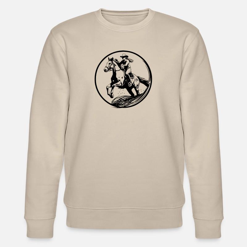 Reiten Pferd Sport - Stanley/Stella Unisex Bio-Sweatshirt CHANGER  - Beige