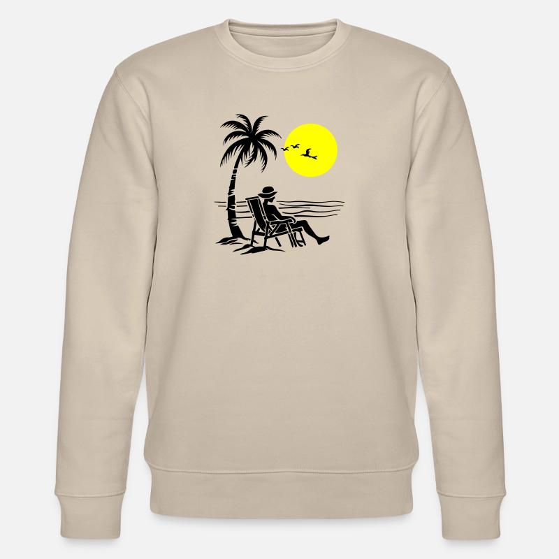 Sommer Strand Urlaub - Stanley/Stella Unisex Bio-Sweatshirt CHANGER  - Beige