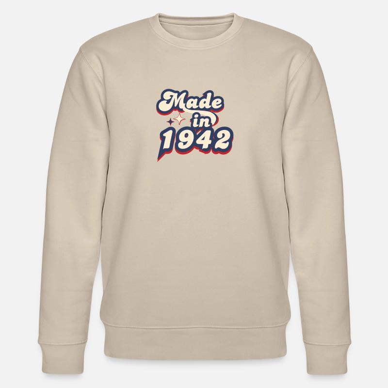 Made in 1942 retro - Sweat bio CHANGER Stanley/Stella Unisexe - beige