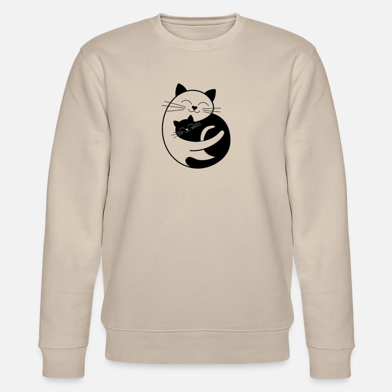 Chat Blanc & chat noir - Sweat bio CHANGER Stanley/Stella Unisexe - beige