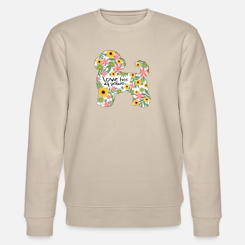Bichon frisé Design - Sweat bio CHANGER Stanley/Stella Unisexe - beige