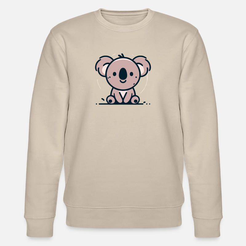 Koala Haustier - Stanley/Stella Unisex Bio-Sweatshirt CHANGER  - Beige