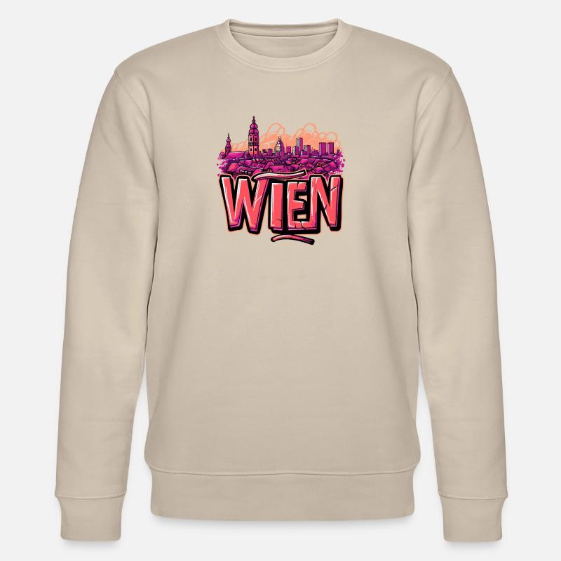 Vienne, Autriche, Capitale, graffiti - Sweat bio CHANGER Stanley/Stella Unisexe - beige