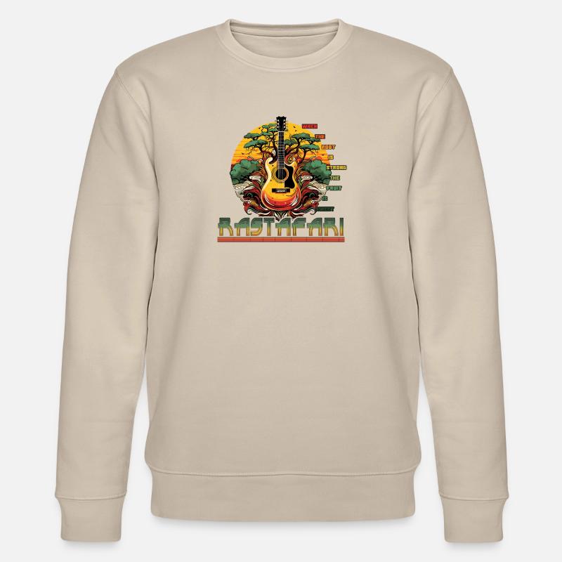 rastafari strong root sweet fruit - Stanley/Stella Unisex Bio-Sweatshirt CHANGER  - Beige
