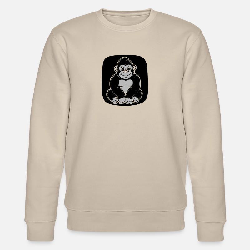 Gorilla - Stanley/Stella Unisex Bio-Sweatshirt CHANGER  - Beige