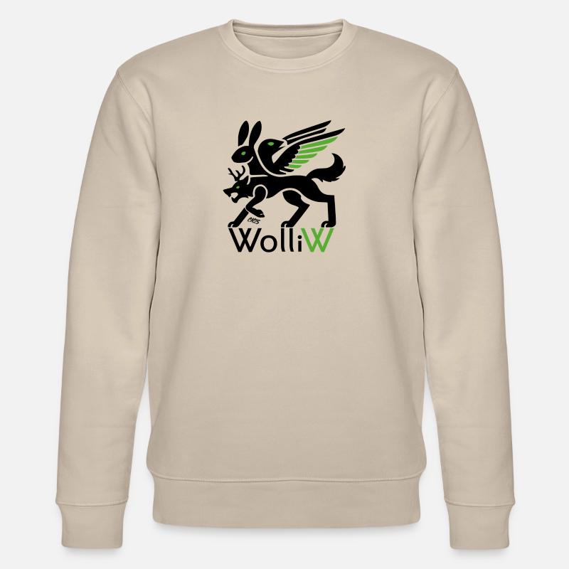 WolliW - Wolli Wolpertinger de Bavière - Sweat bio CHANGER Stanley/Stella Unisexe - beige