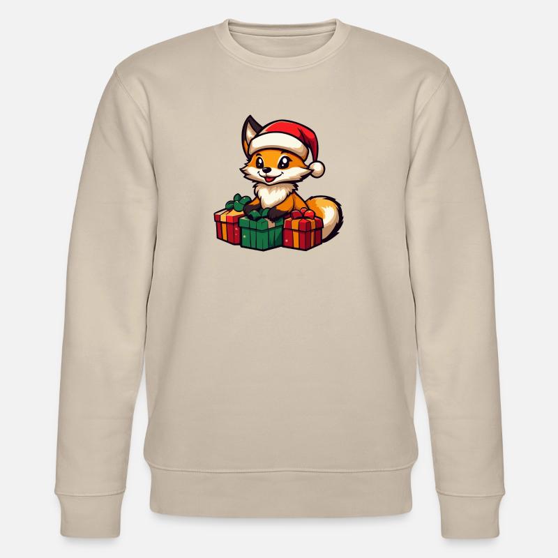 Fuchs Weihnachten Geschenke - Stanley/Stella Unisex Bio-Sweatshirt CHANGER  - Beige