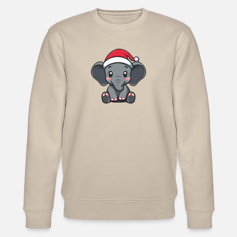 Noël des éléphants - Sweat bio CHANGER Stanley/Stella Unisexe - beige
