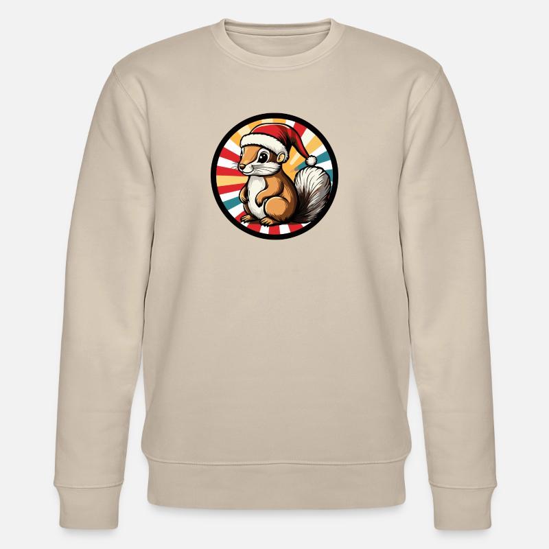 Noël Écureuil Noël - Sweat bio CHANGER Stanley/Stella Unisexe - beige