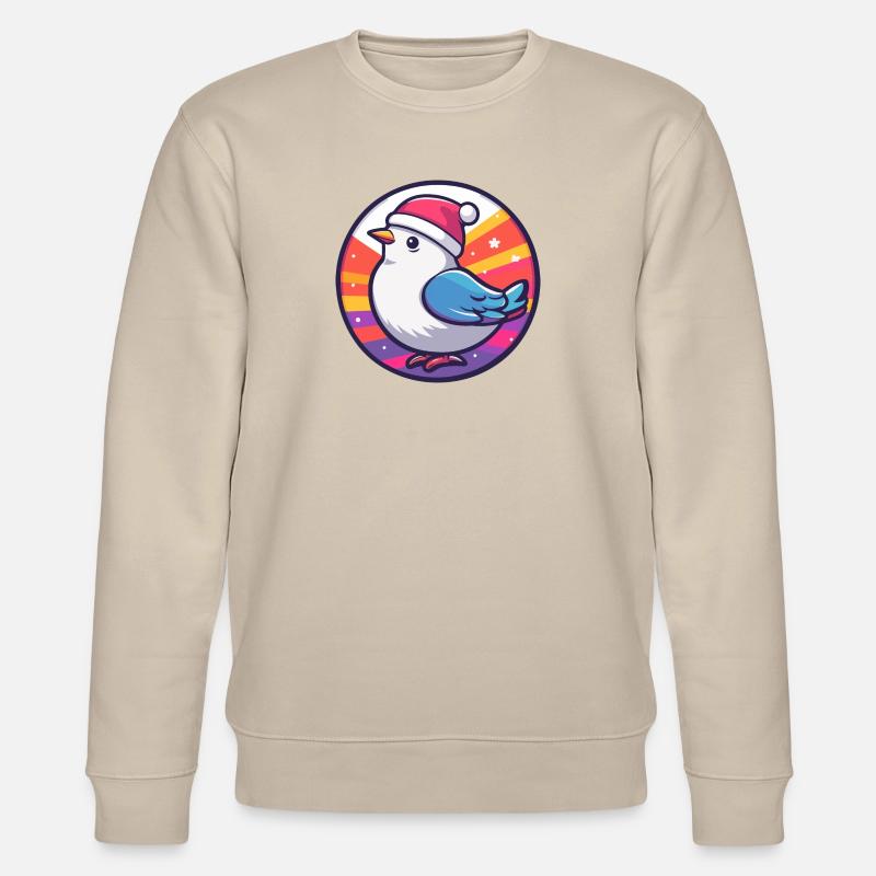 Colombe Oiseau Noël Noël - Sweat bio CHANGER Stanley/Stella Unisexe - beige