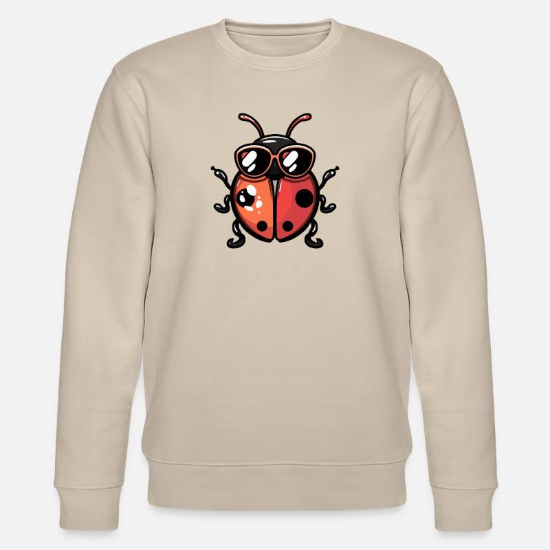 Marienkäfer Comic Cool - Stanley/Stella Unisex Bio-Sweatshirt CHANGER  - Beige