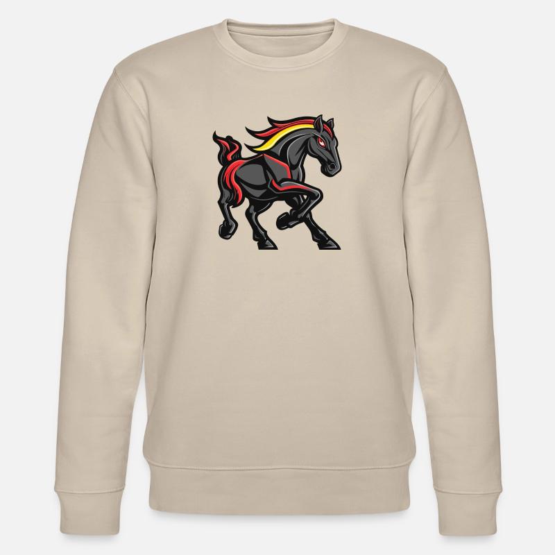 Bande dessinée de cheval - Sweat bio CHANGER Stanley/Stella Unisexe - beige