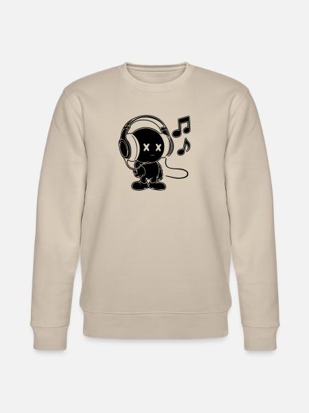 music dude - Stanley/Stella CHANGER Unisex Organic Sweatshirt - beige
