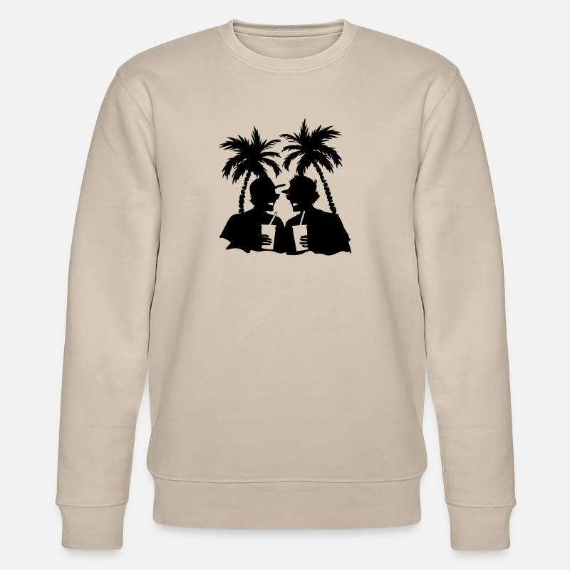 Palmiers de fête - Sweat bio CHANGER Stanley/Stella Unisexe - beige