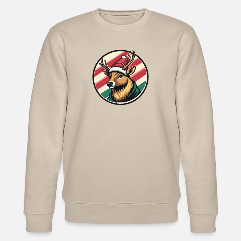 Noël du cerf Noël - Sweat bio CHANGER Stanley/Stella Unisexe - beige