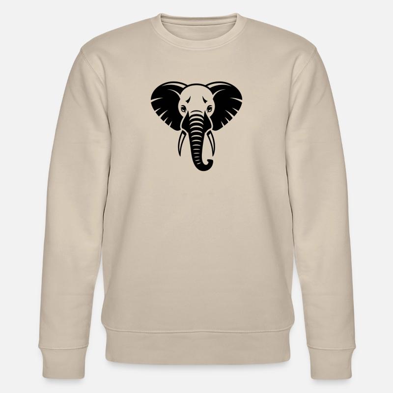 Elefant - Stanley/Stella Unisex Bio-Sweatshirt CHANGER  - Beige