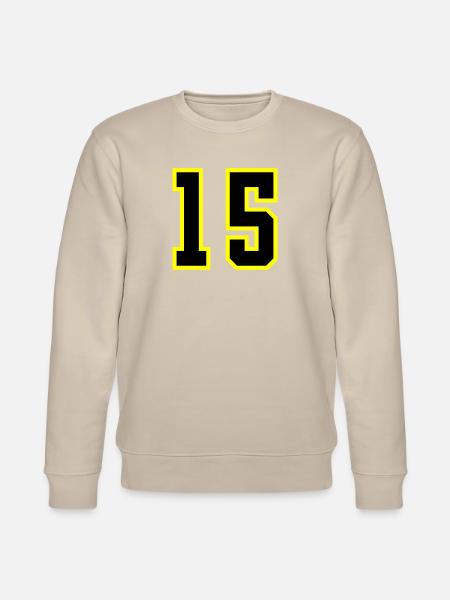15 Number Jersey - Stanley/Stella CHANGER Unisex Organic Sweatshirt - beige