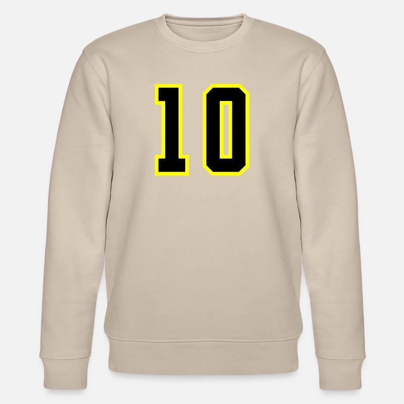 10 Numéro Jersey Dix - Sweat bio CHANGER Stanley/Stella Unisexe - beige