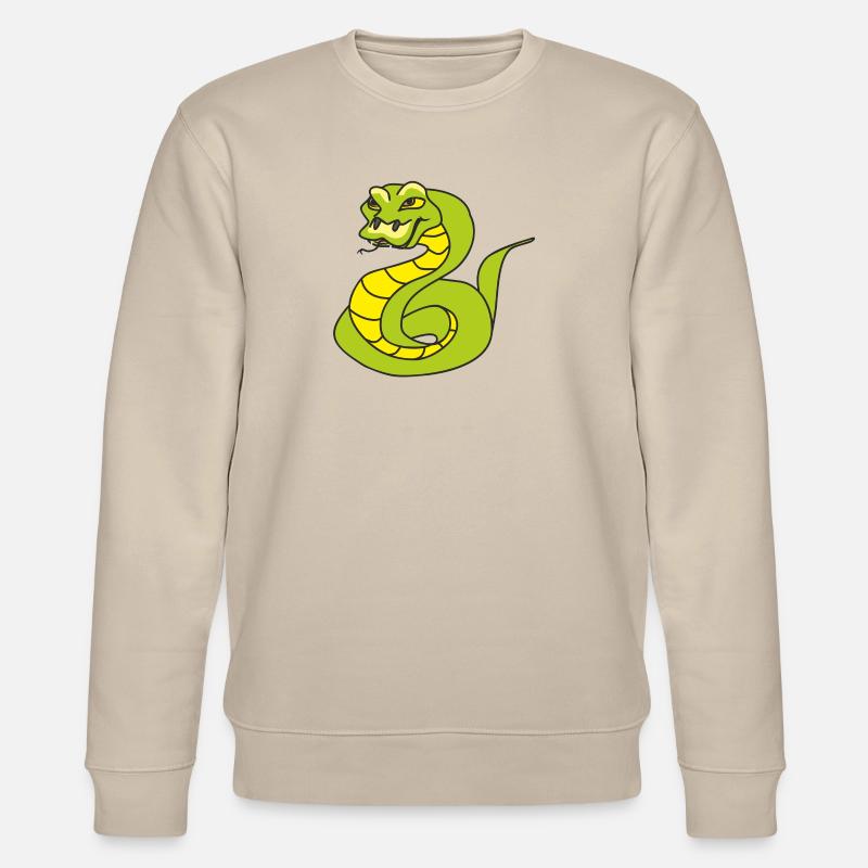 Serpent vert - Sweat bio CHANGER Stanley/Stella Unisexe - beige