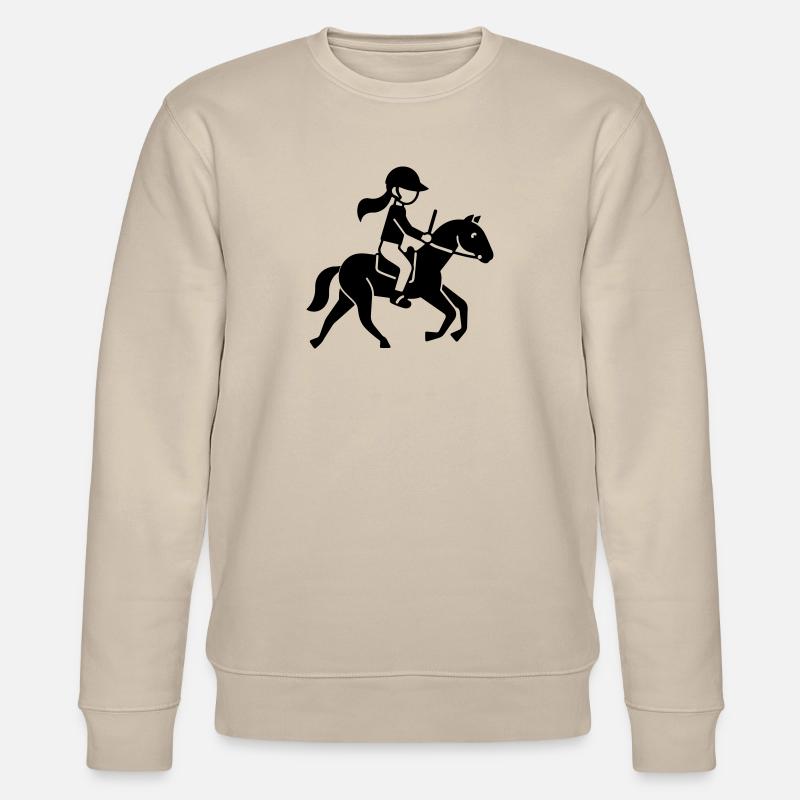 Équitation Dressage Cavalier - Sweat bio CHANGER Stanley/Stella Unisexe - beige