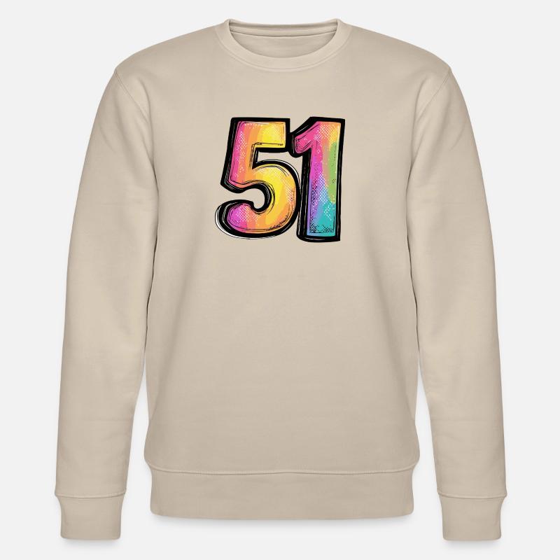 51 Symbole numérique - Sweat bio CHANGER Stanley/Stella Unisexe - beige