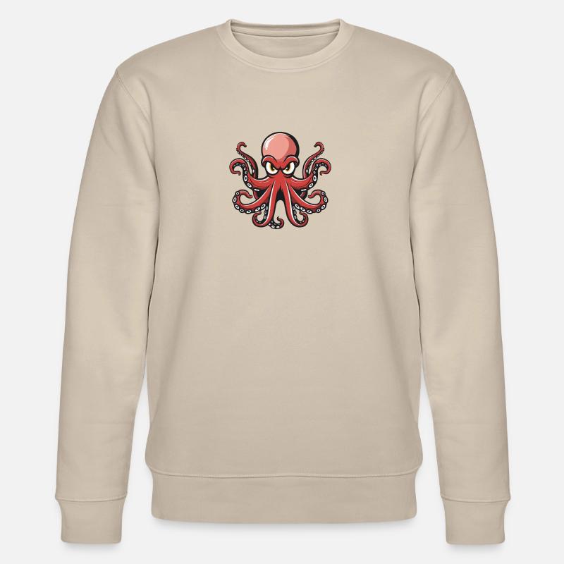 krake oktopus - Stanley/Stella Unisex Bio-Sweatshirt CHANGER  - Beige