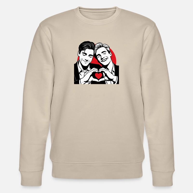 Liebe ist Liebe - Stanley/Stella Unisex Bio-Sweatshirt CHANGER  - Beige