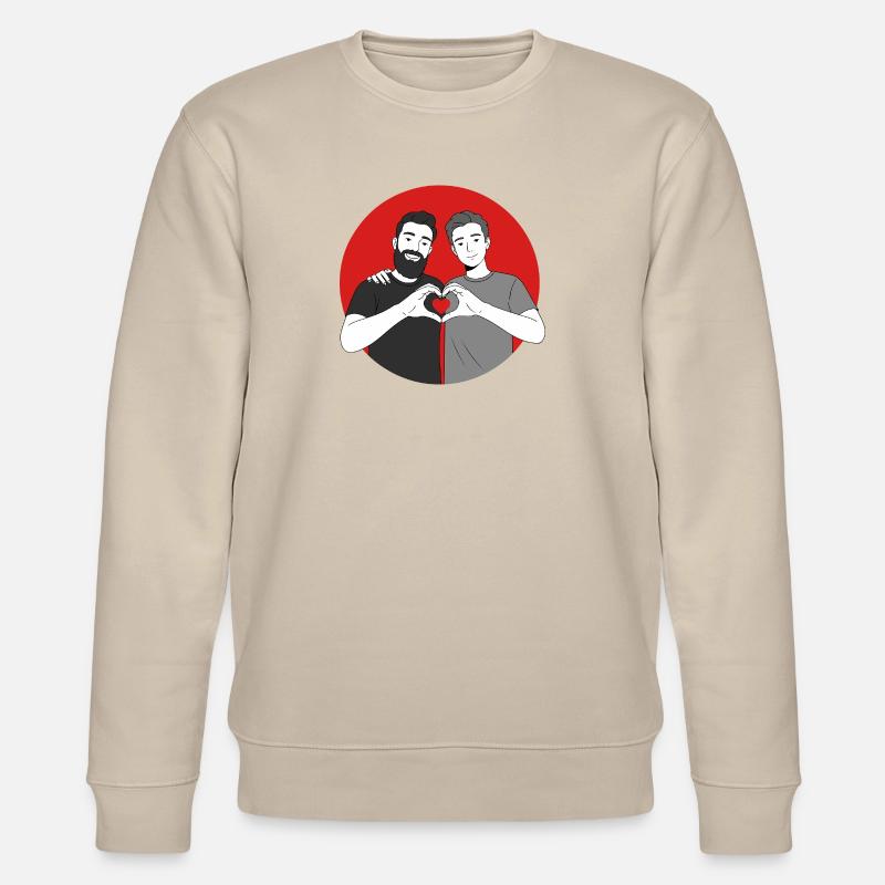 Liebe ist Liebe - Stanley/Stella Unisex Bio-Sweatshirt CHANGER  - Beige