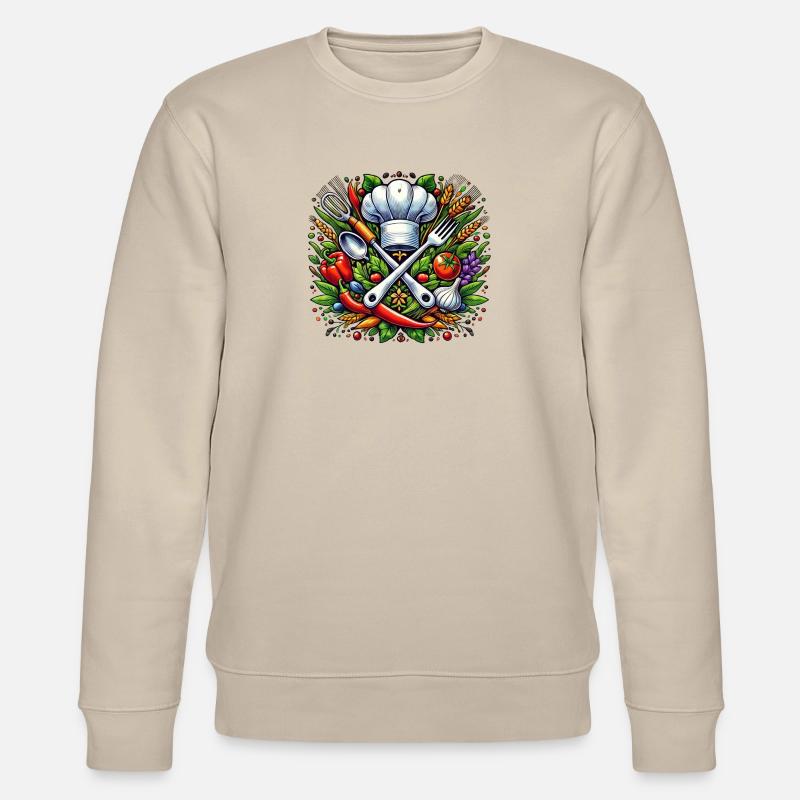 Koch Logo - Stanley/Stella Unisex Bio-Sweatshirt CHANGER  - Beige