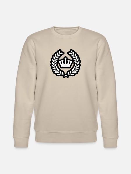 Krone Kranz Symbol - Stanley/Stella Unisex Bio-Sweatshirt CHANGER  - Beige