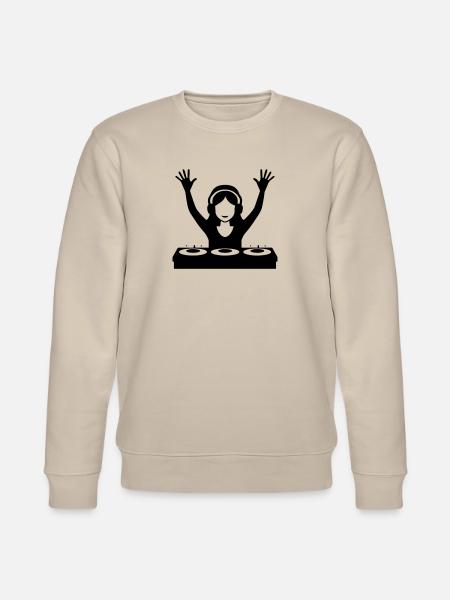 DJ Turntables Festival Party - Stanley/Stella CHANGER Unisex Organic Sweatshirt - beige