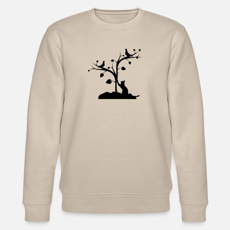 Katze - Stanley/Stella Unisex Bio-Sweatshirt CHANGER  - Beige