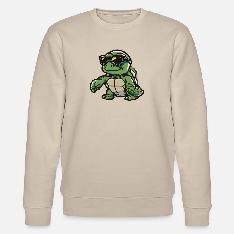 Schildkröte Tier - Stanley/Stella Unisex Bio-Sweatshirt CHANGER  - Beige