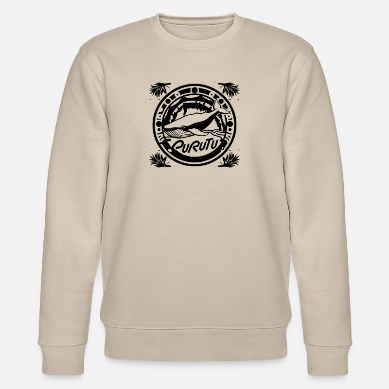 Baleines Rurutu - Sweat bio CHANGER Stanley/Stella Unisexe - beige