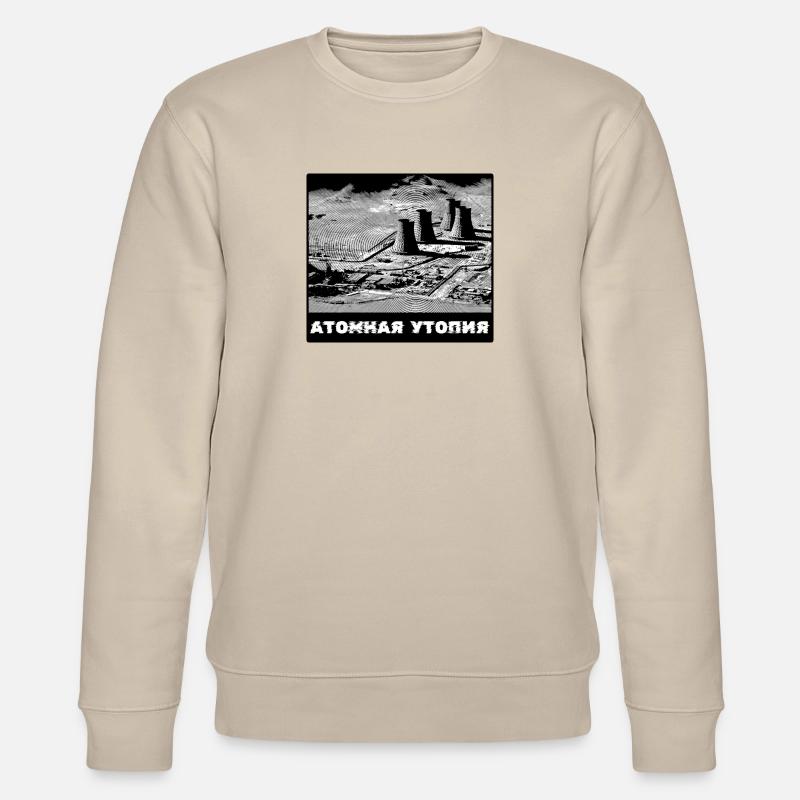 Atomic Utopia - Nuclear Power Station - Stanley/Stella CHANGER Unisex Organic Sweatshirt - beige