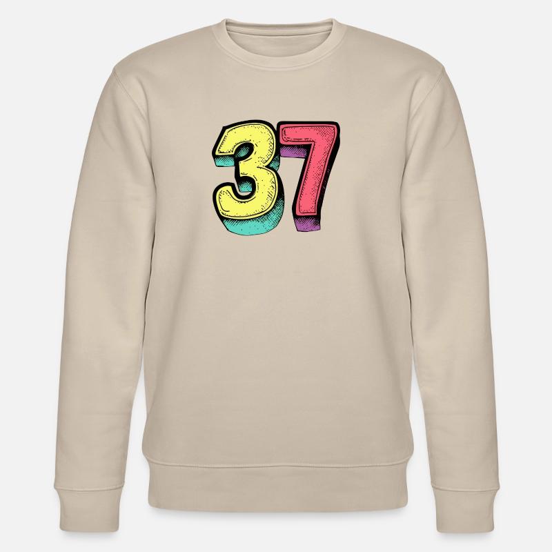 37 Symbole numérique - Sweat bio CHANGER Stanley/Stella Unisexe - beige