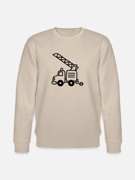 Fire Department pumper - Stanley/Stella CHANGER Unisex Organic Sweatshirt - beige