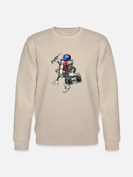 80s Retro Funky Design - Stanley/Stella CHANGER Unisex Organic Sweatshirt - beige