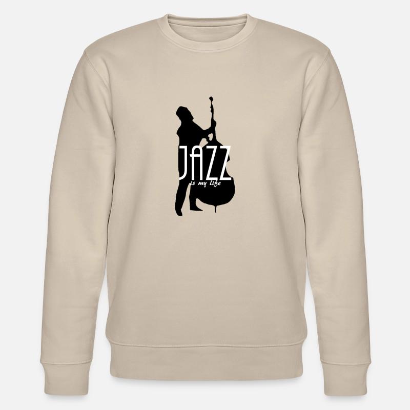 jazz is my life - Stanley/Stella Unisex Bio-Sweatshirt CHANGER  - Beige