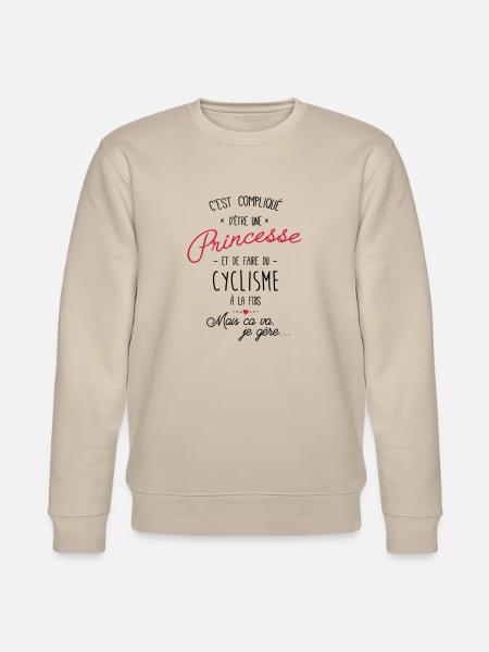 princesse et Cyclisme - Sweat bio CHANGER Stanley/Stella Unisexe - beige