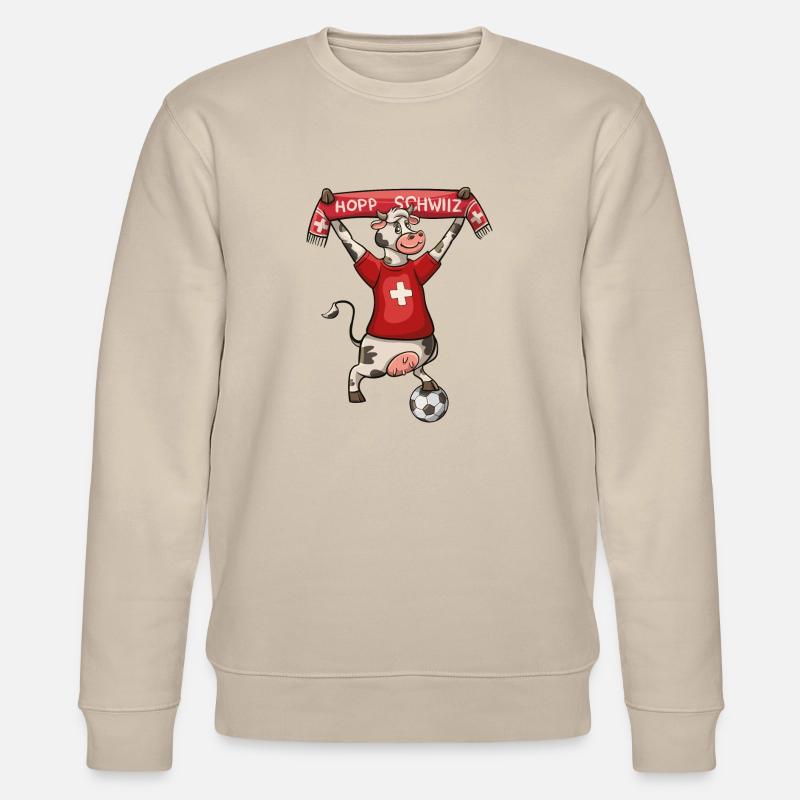 Hopp Schwiiz - Stanley/Stella Unisex Bio-Sweatshirt CHANGER  - Beige