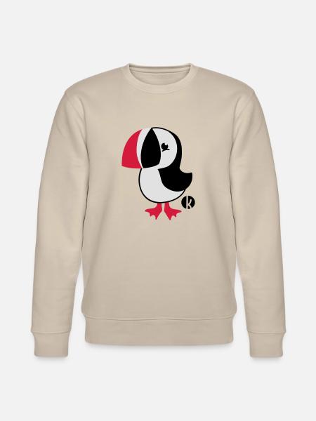 Papageitaucher - Puffin - Stanley/Stella Unisex Bio-Sweatshirt CHANGER  - Beige